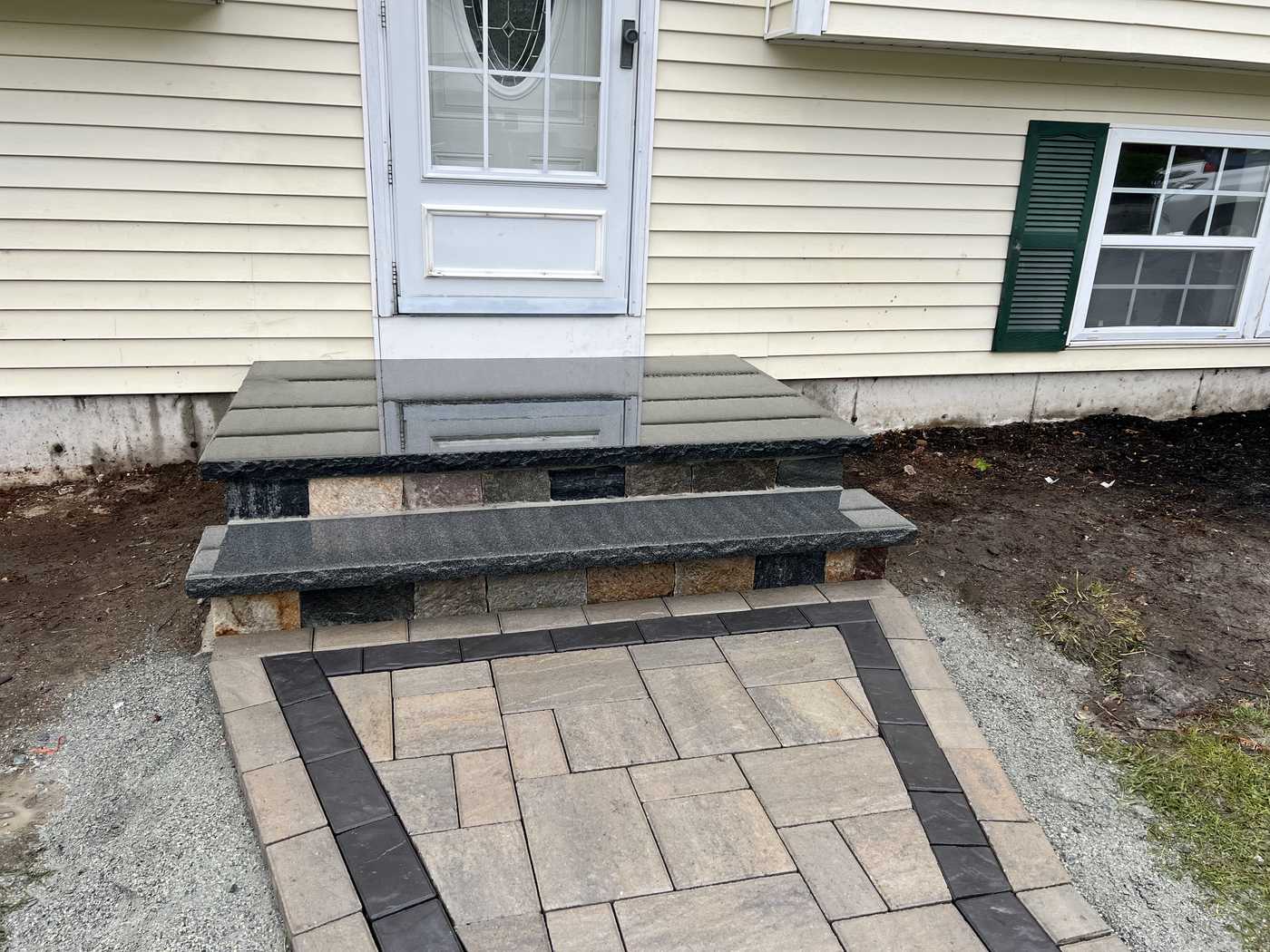 commercial driveway paving Asphalt paving project in Merrimac, MA by MDZ Crew