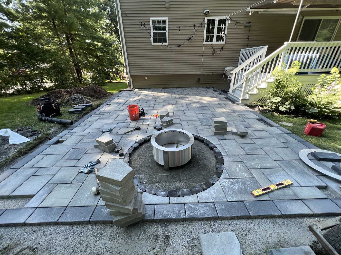 new asphalt driveway Asphalt paving project in Bedford, MA by MDZ Crew