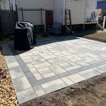 permeable paver patio water drainage Permeable paver patio installation designed to improve water drainage and prevent flooding